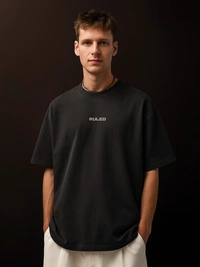 RULED Stay Alive Skeleton Oversized T-Shirt  | RULED - black, m