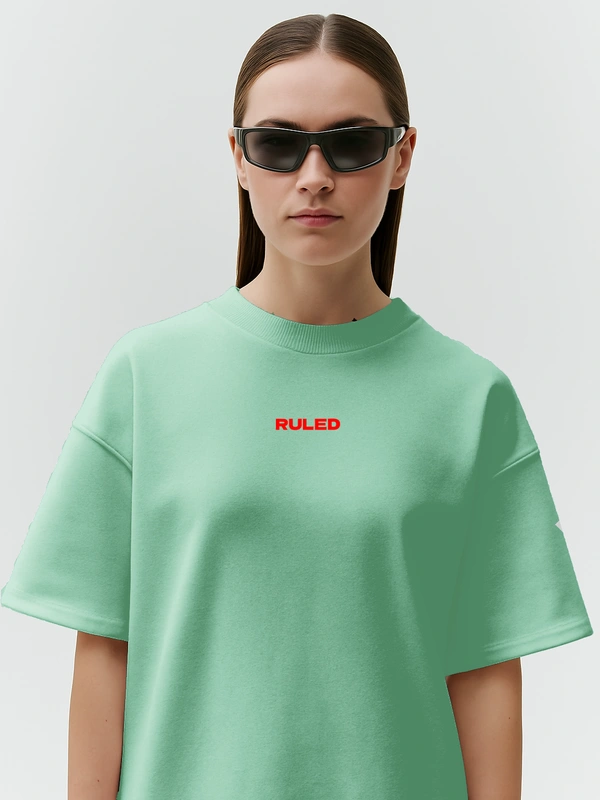 RULED Lost in Grim – Dark Aesthetic Graphic T-Shirt - sage green, s