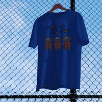 Squid Game Guard Trio Tee 🔺🔲⭕ - royal blue, m