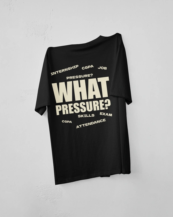 RULED WHAT PRESSURE? Oversized T-Shirt - black, l