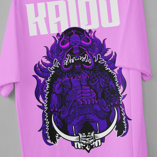 RULED Kaido Thunder Beast Oversized Tee - lavender, m