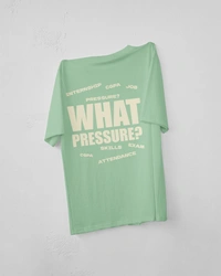 RULED WHAT PRESSURE? Oversized T-Shirt - sage green, s