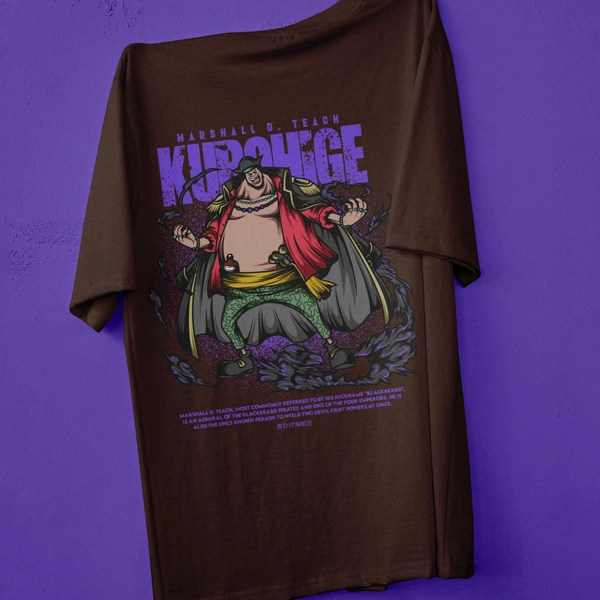 RULED Blackbeard's Wrath - One Piece Tribute Tee - brown, s