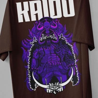 RULED Kaido Thunder Beast Oversized Tee - brown, l