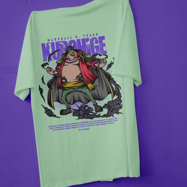 RULED Blackbeard's Wrath - One Piece Tribute Tee - sage green, m