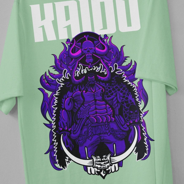 RULED Kaido Thunder Beast Oversized Tee - sage green, xl