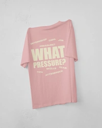 RULED WHAT PRESSURE? Oversized T-Shirt - baby pink, m