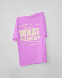 RULED WHAT PRESSURE? Oversized T-Shirt - lavender, m