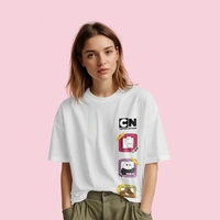 RULED We Bare Bears Cartoon Network Oversized T-Shirt - white, s