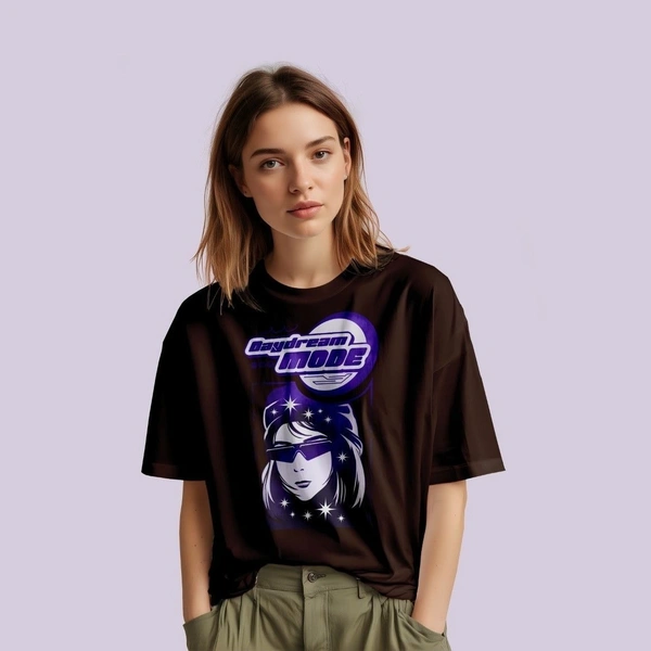 RULED Daydream Mode Oversized T-Shirt - brown, l