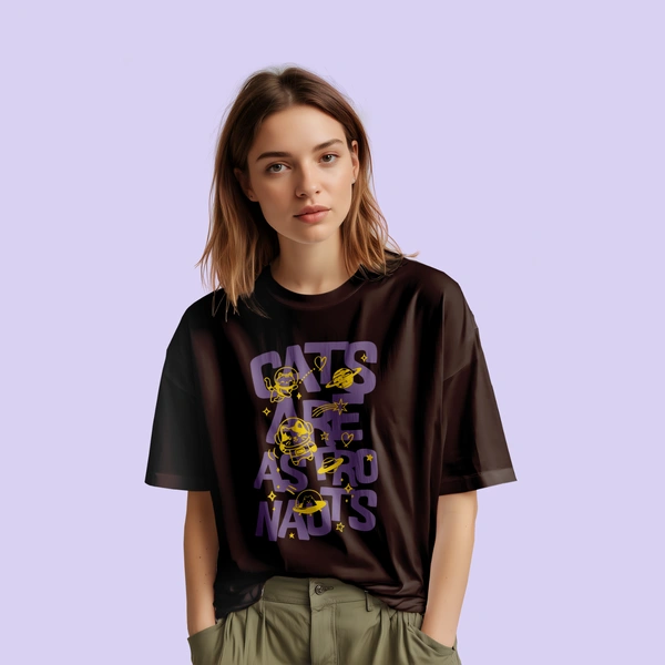AstroCat T-Shirt - brown, l