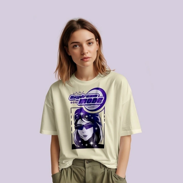 RULED Daydream Mode Oversized T-Shirt - off white, l