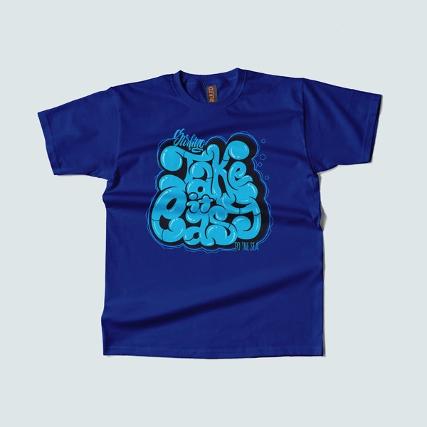 Streetwear Chill – Take It Easy Cotton Tee - royal blue, xxl