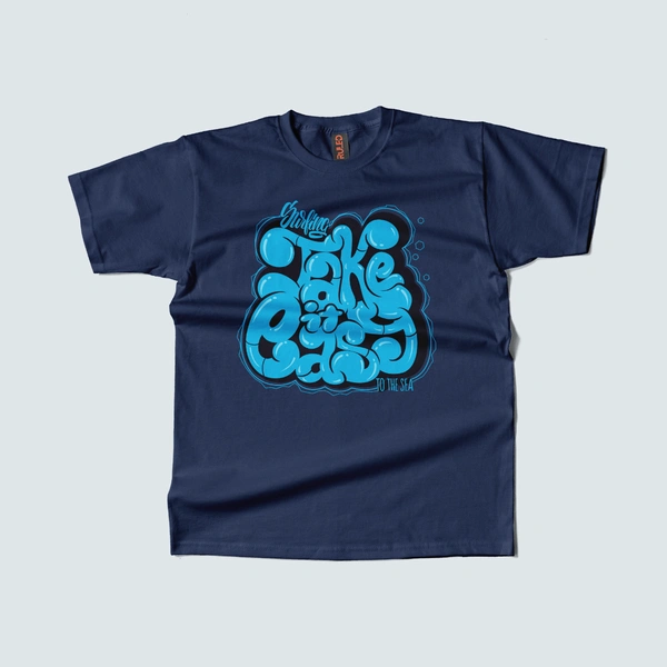 Streetwear Chill – Take It Easy Cotton Tee - navy blue, m