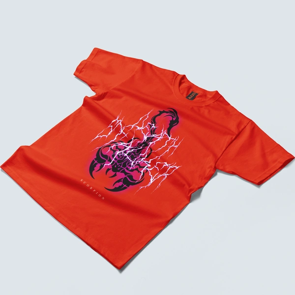 Scorpion Thunderstorm Graphic Tee - red, m