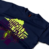 Ghostly Good Times - Spooky Vibes Tee - navy blue, s