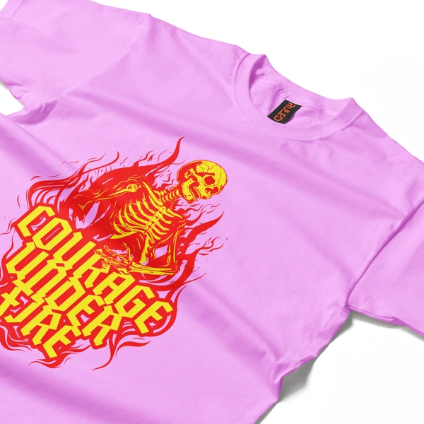 Courage Under Fire – Inferno Edition Tee - lavender, xl