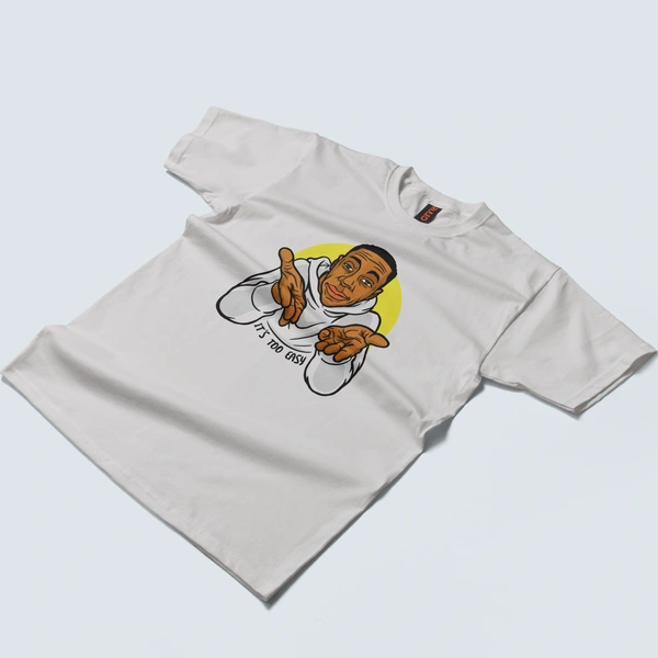 Too Easy – Minimalist Icon Tee - grey, m