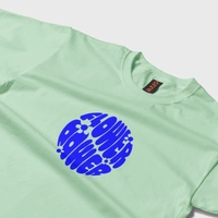 RULED Flower Power Oversized T-Shirt – Cream | Graphic Unisex Tee | Streetwear Style - sage green, m