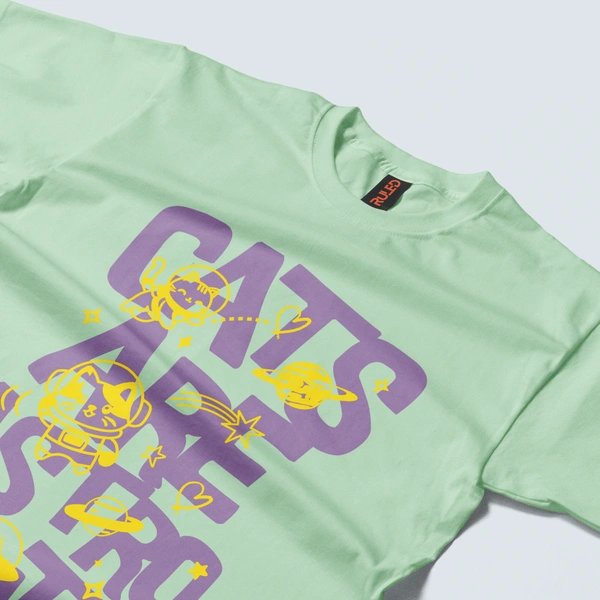 AstroCat T-Shirt - sage green, l