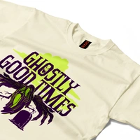 Ghostly Good Times - Spooky Vibes Tee - off white, m