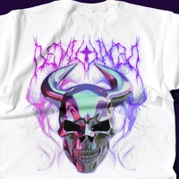 RULED Infernal Skull – Neon Flame Edition🔥💀 - white, l