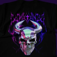 RULED Infernal Skull – Neon Flame Edition🔥💀 - black, m