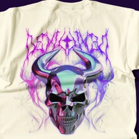 RULED Infernal Skull – Neon Flame Edition🔥💀 - off white, m