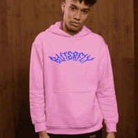 VOLTAGE BUTTERFLY HOODIE ⚡🦋 - pink, xl
