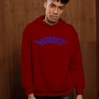 VOLTAGE BUTTERFLY HOODIE ⚡🦋 - maroon, l