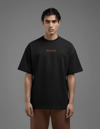 RULED DK Bose Graphic Tee - Vintage Bollywood-Inspired Design - black, xxl