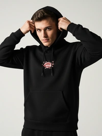 Mystic Hydra Eye Floral Hoodie – Ivory - black, xxl