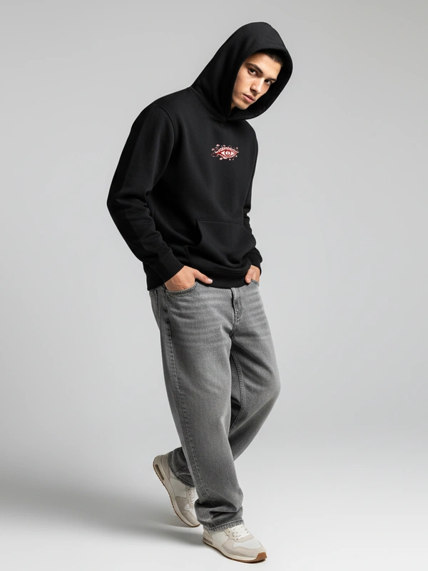 Mystic Hydra Eye Floral Hoodie – Ivory - black, xxl