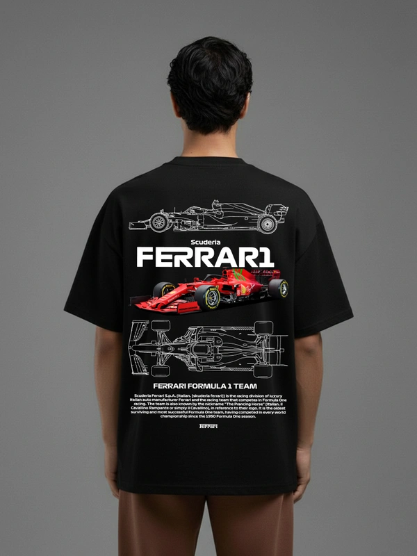 RULED exclusive Scuderia Ferrari tee - black, l