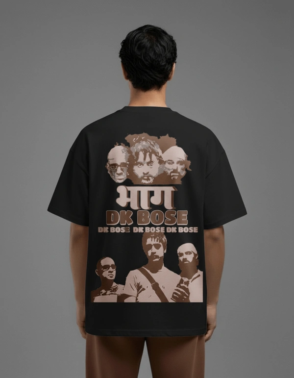 RULED DK Bose Graphic Tee - Vintage Bollywood-Inspired Design - black, xxl