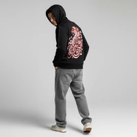 Mystic Hydra Eye Floral Hoodie – Ivory - black, xl