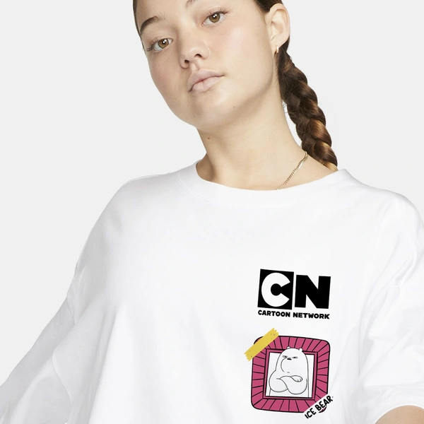 RULED We Bare Bears Cartoon Network Oversized T-Shirt - white, s