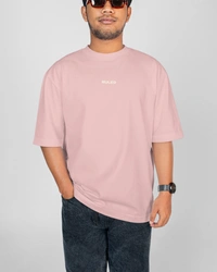 RULED WHAT PRESSURE? Oversized T-Shirt - baby pink, m