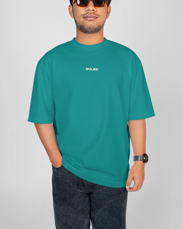 RULED WHAT PRESSURE? Oversized T-Shirt - teal, l