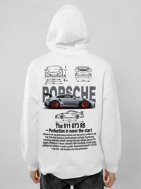 porsche 911 hoodie - white, xl