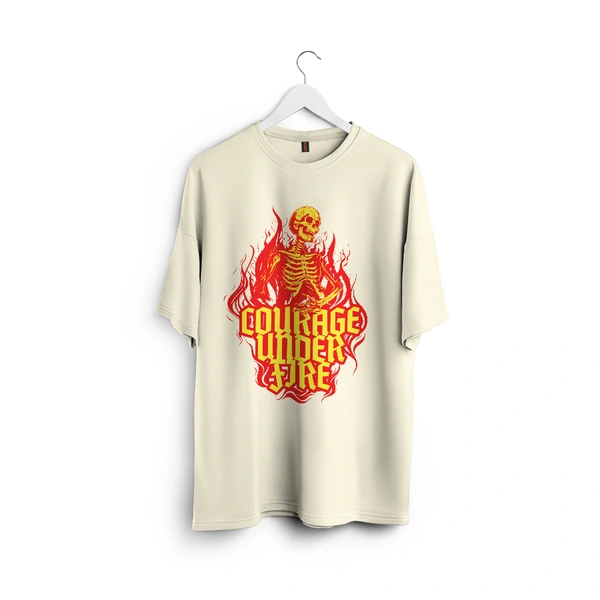 Courage Under Fire – Inferno Edition Tee - off white, m