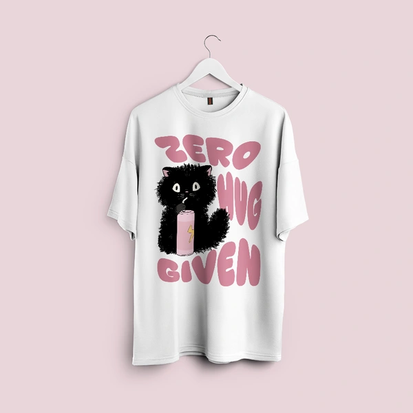 RULED Zero Hug Given Oversized T-Shirt India – ruled  - white, m