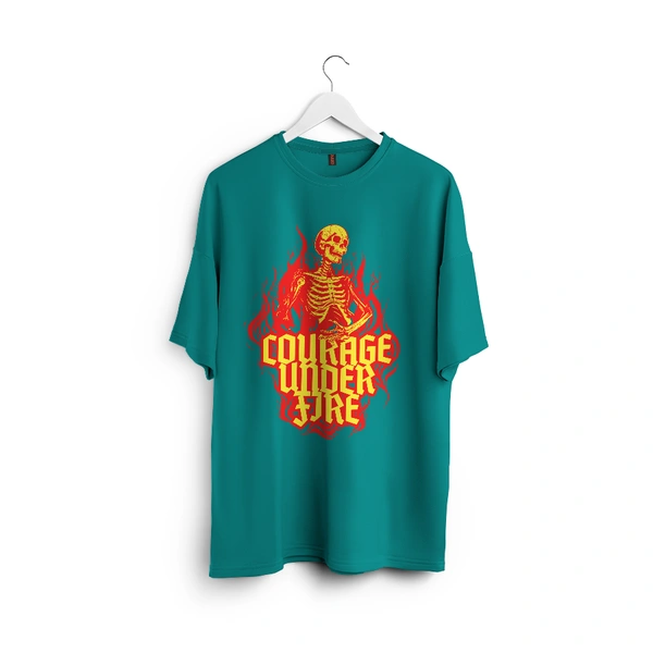 Courage Under Fire – Inferno Edition Tee - teal, l