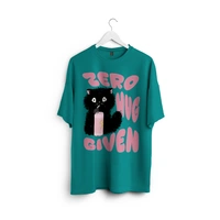 RULED Zero Hug Given Oversized T-Shirt India – ruled  - teal, m