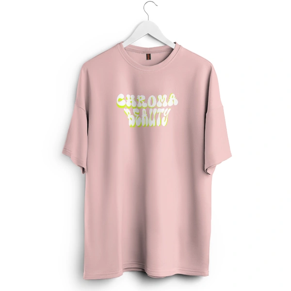RULED Chroma Beauty Oversized T-Shirt –  Butterfly Edition - baby pink, m