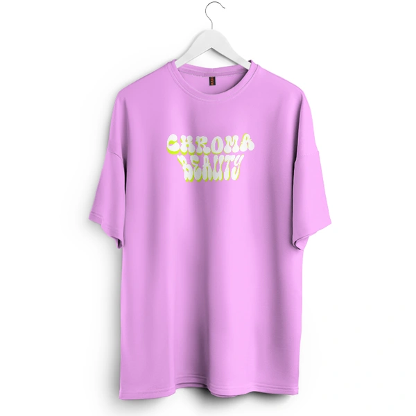 RULED Chroma Beauty Oversized T-Shirt –  Butterfly Edition - lavender, m
