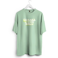 RULED Chroma Beauty Oversized T-Shirt –  Butterfly Edition - sage green, xl