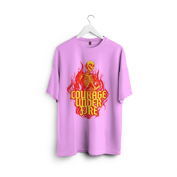 Courage Under Fire – Inferno Edition Tee - lavender, xl