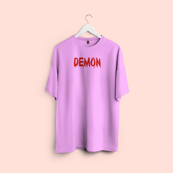 RULED Demon Lord – Flames of the Underworld Tee🔥💀😈 - lavender, xl