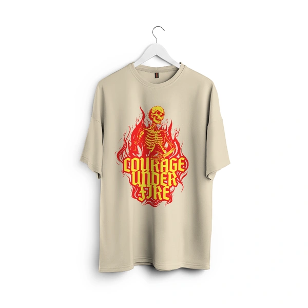 Courage Under Fire – Inferno Edition Tee - beige, m